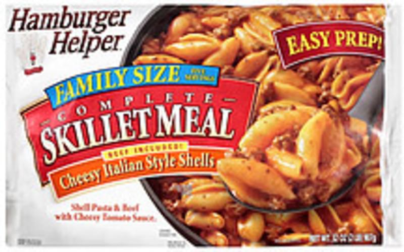 Betty Crocker Hamburger Helper Cheesy Italian Style Shells Complete Skillet Meal 30 oz