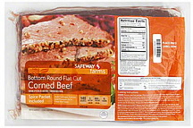 Safeway Bottom Round Flat Cut Corned Beef - 1 ea