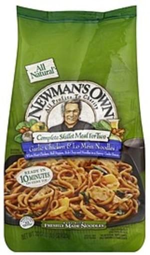 Newmans Own Garlic Chicken & Lo Mein Noodles Complete Skillet Meal for Two - 22 oz