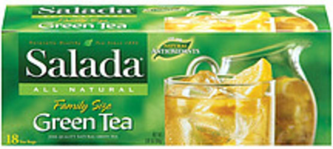 Salada Green Tea Family Size 18 Ct Tea Bags 3.81 oz, Nutrition