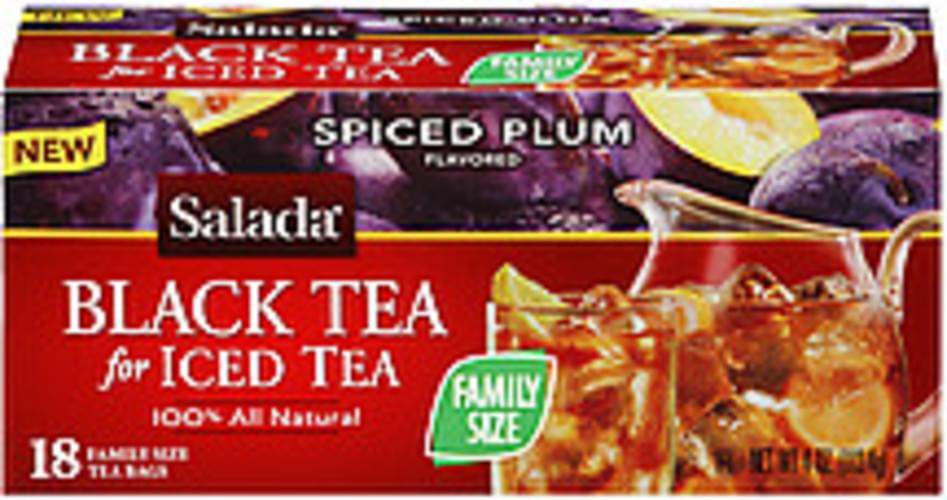 Salada Black Tea For Iced Tea Spiced Plum Tea Bags 18, Nutrition