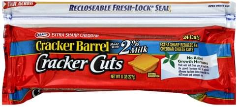 Cracker Barrel Reduced Fat Extra Sharp Cheddar Cheese 24 Ea Cracker Barrel Reduced Fat Extra Sharp Cheddar Cheese 24 Ea