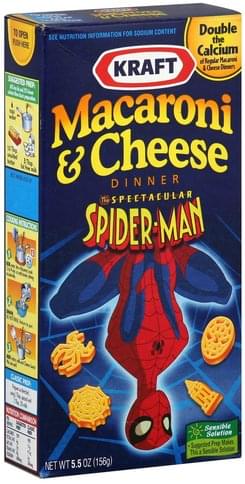 Kraft The Spectacular Spider-Man Macaroni & Cheese Dinner - 5.5 oz