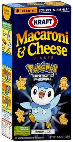 Kraft Pokemon Diamond and Pearl, Piplup Macaroni & Cheese Dinner - 5.5 oz