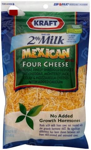 Kraft Mexican Style, Reduced Fat with Added Calcium Shredded Cheese - 16 oz