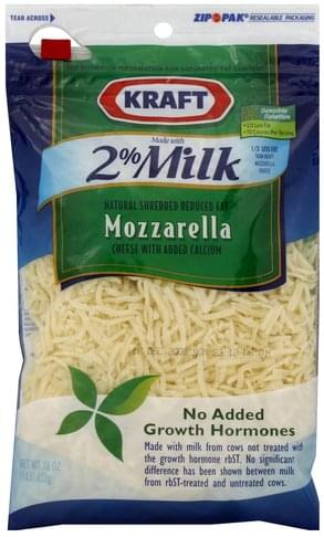 Kraft Reduced Fat Mozzarella Shredded Cheese - 16 oz