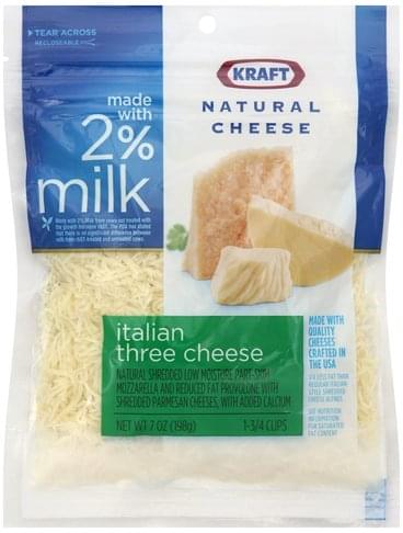 Kraft Italian Three Cheese Cheese - 7 oz