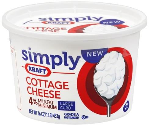Kraft Large Curd 4 Milkfat Minimum Cottage Cheese 16 Oz