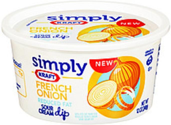Simply Kraft French Onion Reduced Fat Sour Cream Dip 12 oz, Nutrition