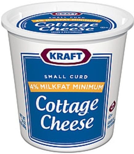 Kraft Small Curd 4 Milkfat Cottage Cheese 24 Oz Nutrition
