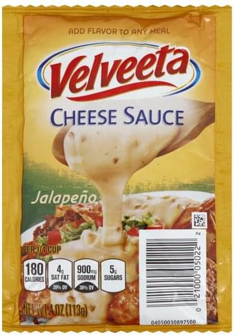 Velveeta Jalapeno Cheese Sauce 4 Oz Nutrition Information Innit