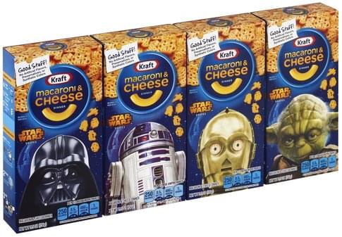 Kraft Star Wars Shapes Macaroni & Cheese Dinner - 4 ea