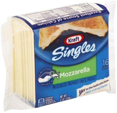 Kraft Pasteurized Prepared, Mozzarella Cheese Product - 16 ea