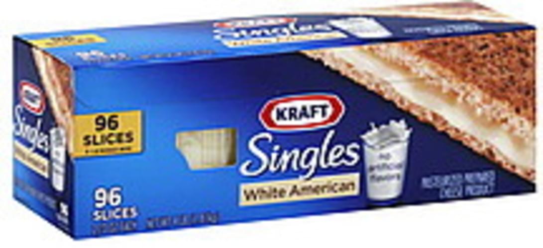 Kraft Pasteurized Prepared, White American Cheese Product 96 ea