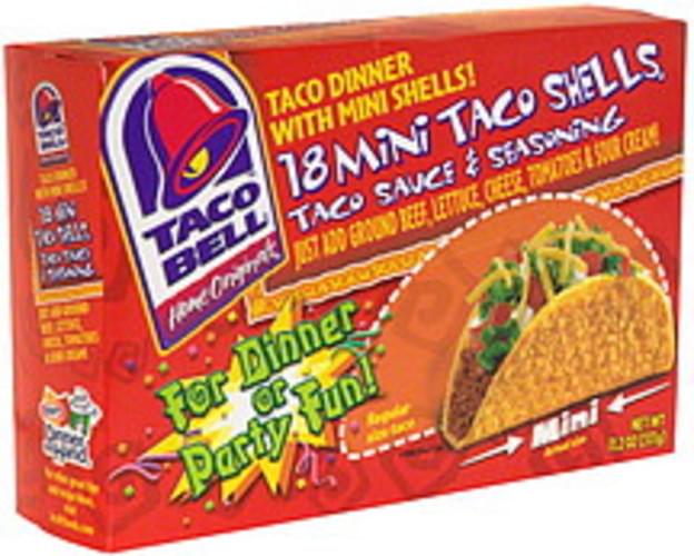 Taco Bell Taco Dinner with Mini Shells 11.2 oz, Nutrition Information