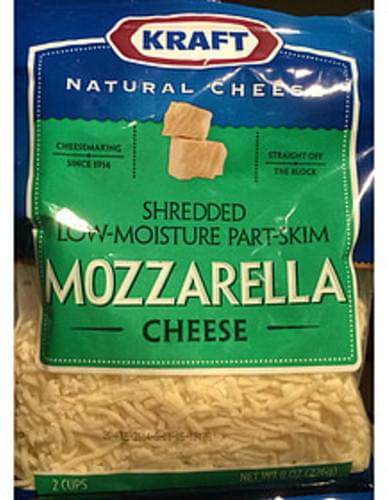 Kraft 2 Shredded Mozzarella Cheese Nutrition - Bios Pics