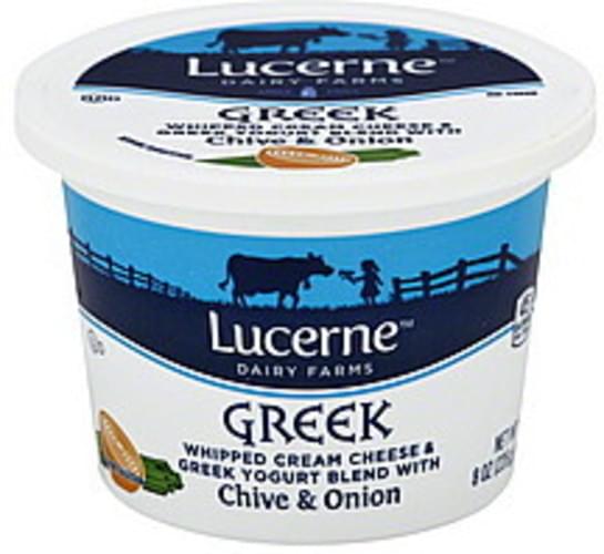 Lucerne Greek, Chive & Onion Yogurt Blend 8 oz, Nutrition Information
