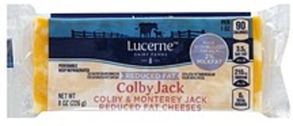 Lucerne Colby Jack, Reduced Fat Cheese 8 oz, Nutrition Information