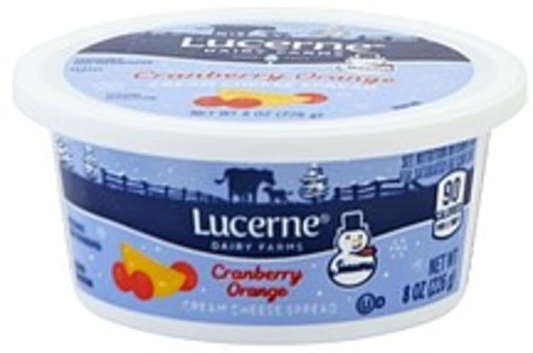Lucerne Cranberry Orange Cream Cheese Spread 8 oz, Nutrition