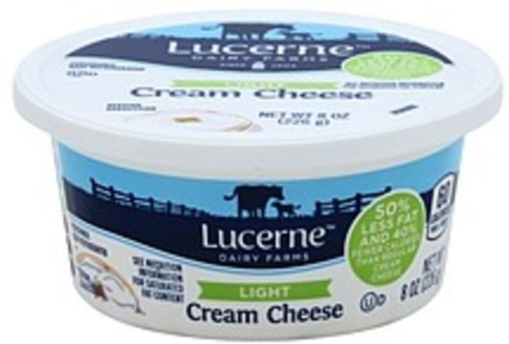 Lucerne Light Cream Cheese 8 oz, Nutrition Information Innit