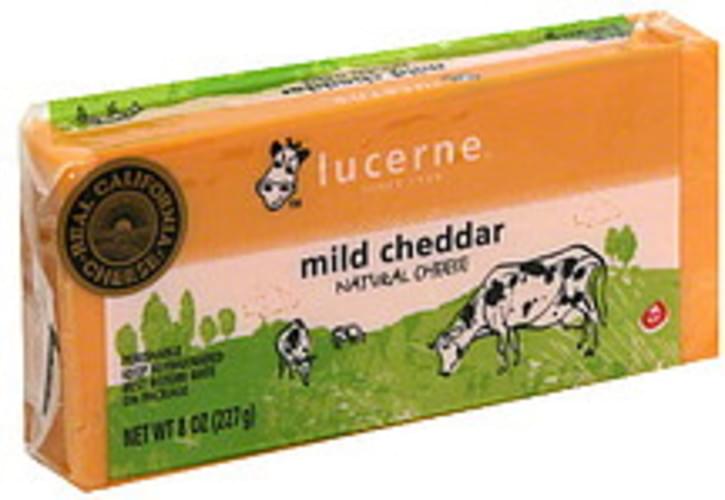 Lucerne Natural, Mild Cheddar Cheese 8 oz, Nutrition Information Innit