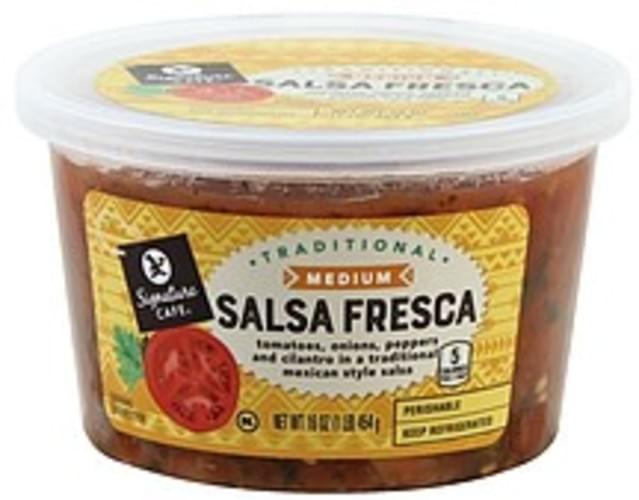 Signature Cafe Medium, Tradition Salsa Fresca 16 oz, Nutrition