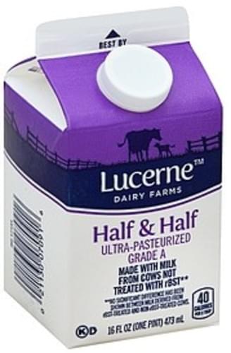Lucerne Half Half 16 Oz Nutrition Information Innit Lucerne Half Half 16 Oz Nutrition Information Innit