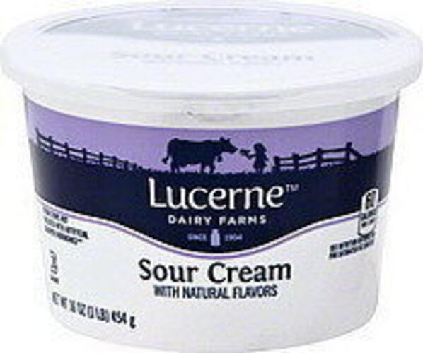 Lucerne Sour Cream 16 oz, Nutrition Information Innit