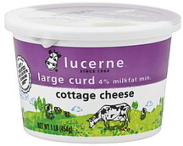 Lucerne Large Curd, 4 Milkfat Min. Cottage Cheese 1 lb, Nutrition