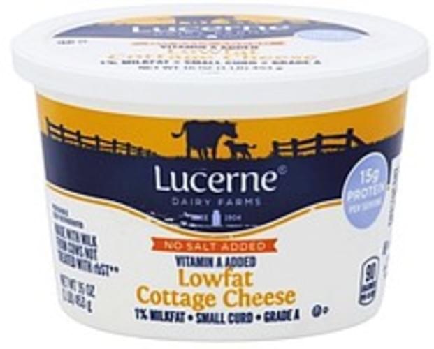 Lucerne Small Curd 1 Milkfat Lowfat Cottage Cheese 16 Oz