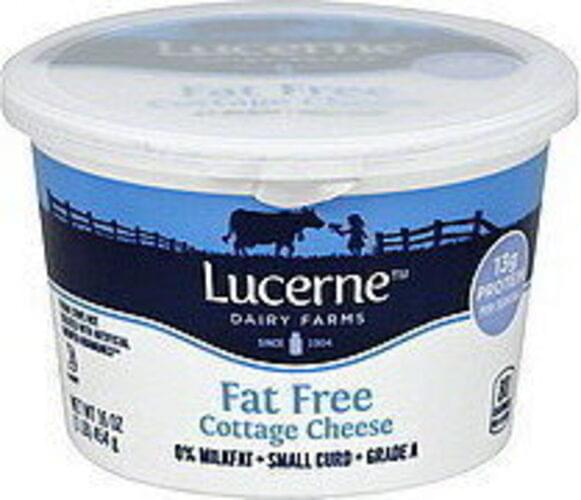 Lucerne Small Curd, Fat Free Cottage Cheese 16 oz, Nutrition