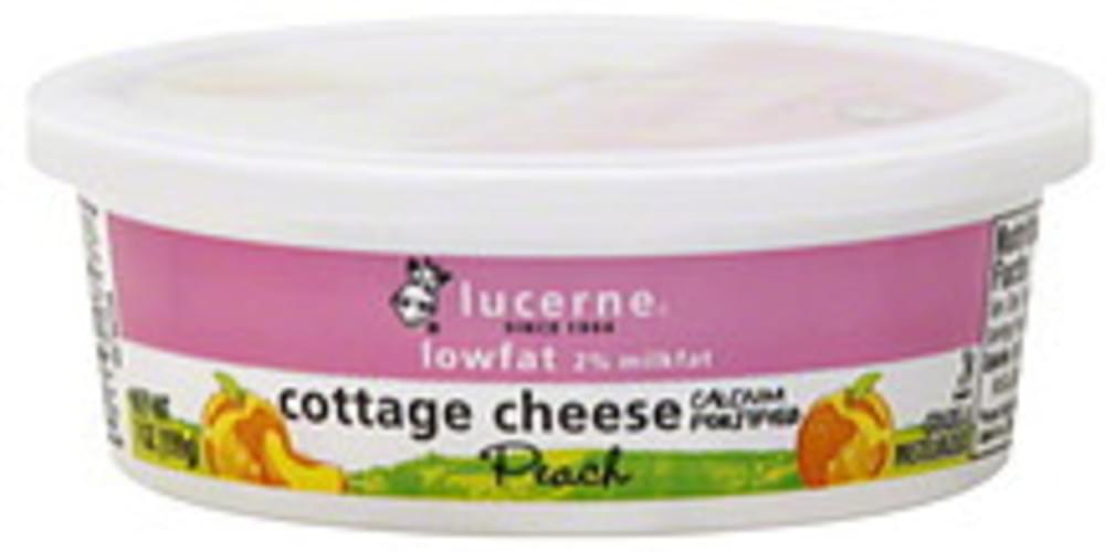 Lucerne Peach Cottage Cheese - 7 oz