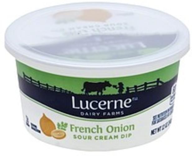 Lucerne Sour Cream, French Onion Dip 12 oz, Nutrition Information Innit