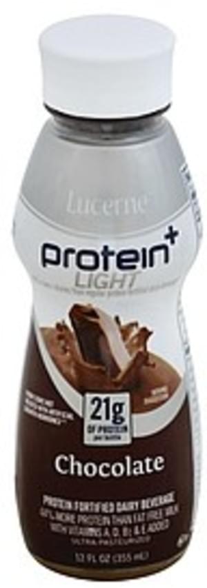 Lucerne Light, Chocolate, Protein+ Dairy Beverage - 12 oz