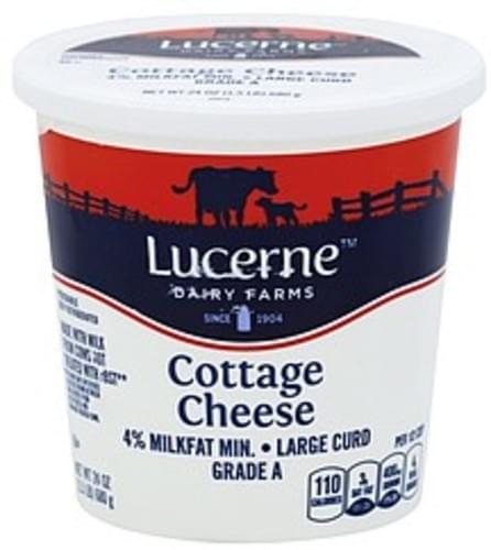 Lucerne Large Curd 4 Milkfat Cottage Cheese 24 Oz Nutrition