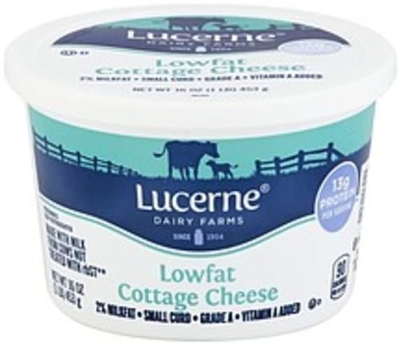 Lucerne Small Curd 2 Milkfat Low Fat Cottage Cheese 16 Oz