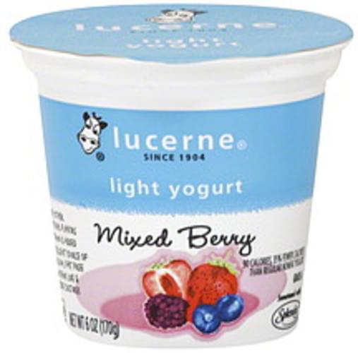 Lucerne Light, Mixed Berry Yogurt 6 oz, Nutrition Information Innit