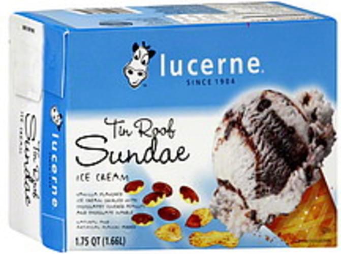 Lucerne Tin Roof Sundae Ice Cream 1.75 QT, Nutrition Information Innit