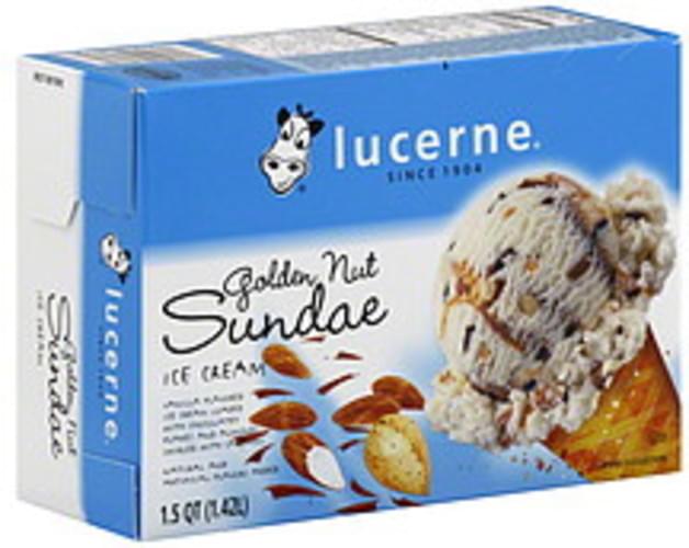 Lucerne Golden Nut Sundae Ice Cream 1.5 QT, Nutrition Information Innit