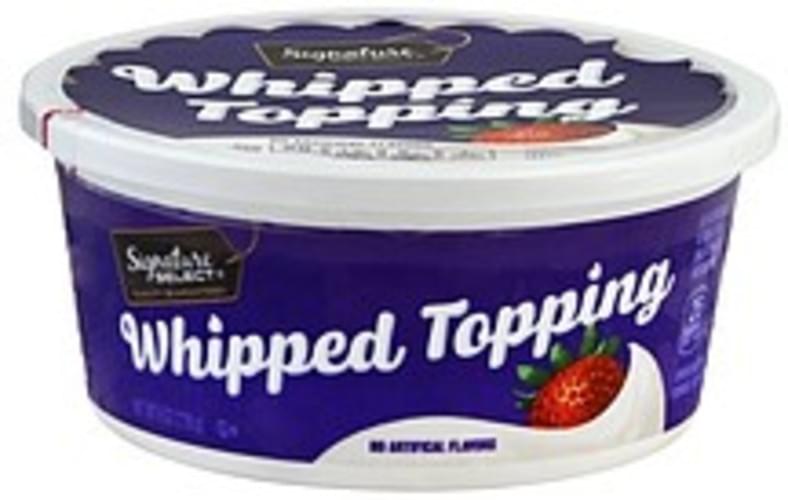 Signature Select Whipped Topping 8 oz, Nutrition Information Innit