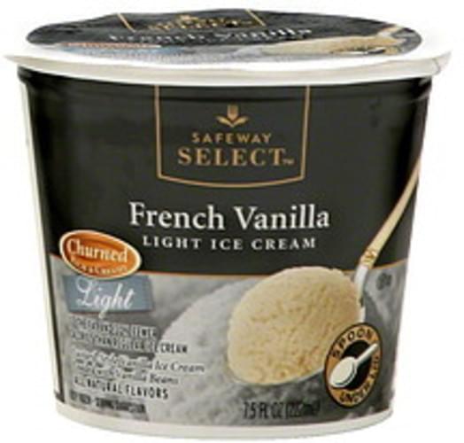 Safeway Select French Vanilla Light Ice Cream 7.5 oz, Nutrition Information Innit