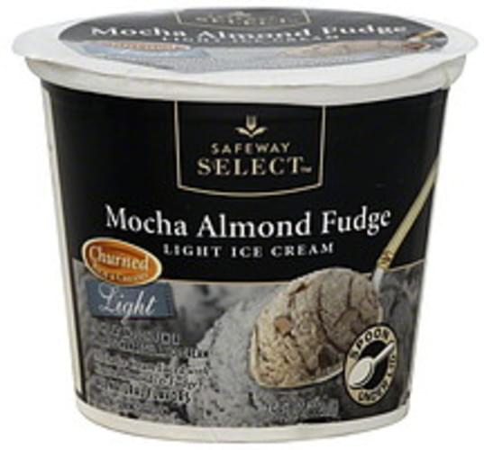 Safeway Select Light, Mocha Almond Fudge Ice Cream 7.5 oz, Nutrition Information Innit