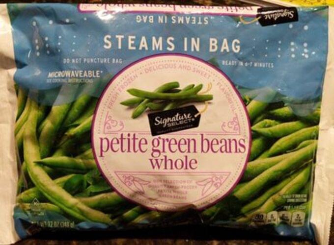 Safeway Whole Petite Green Beans 12 oz, Nutrition Information Innit
