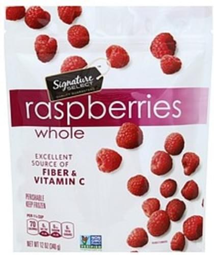 Signature Select Whole Raspberries - 12 oz
