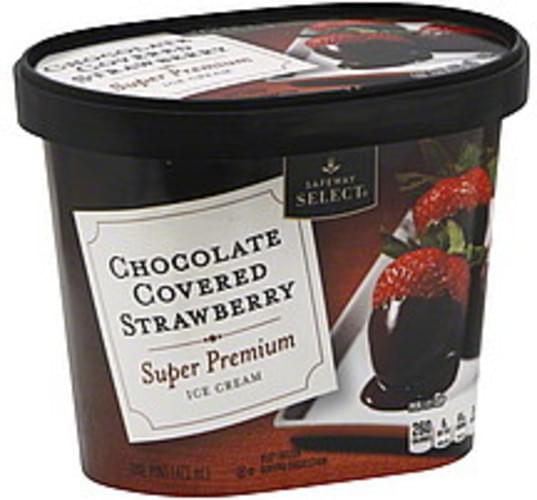 Safeway Select Super Premium, Chocolate Covered Strawberry Ice Cream