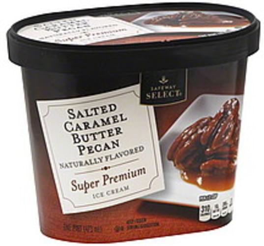 Safeway Select Super Premium, Salted Caramel Butter Pecan Ice Cream 1