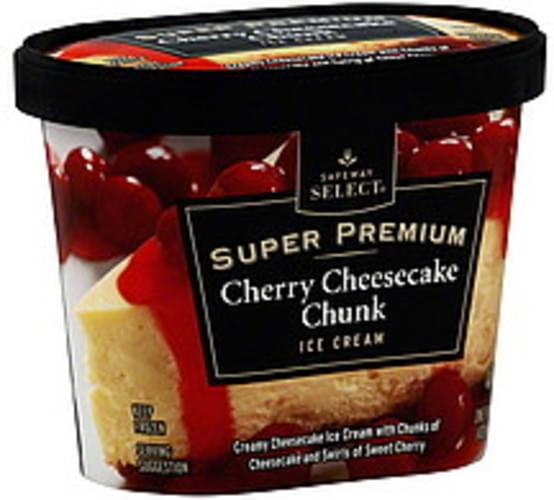 Safeway Select Cherry Cheesecake Chunk Ice Cream 1 pt, Nutrition