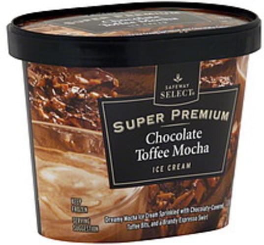 Safeway Select Super Premium, Chocolate Toffee Mocha Ice Cream 1 pt