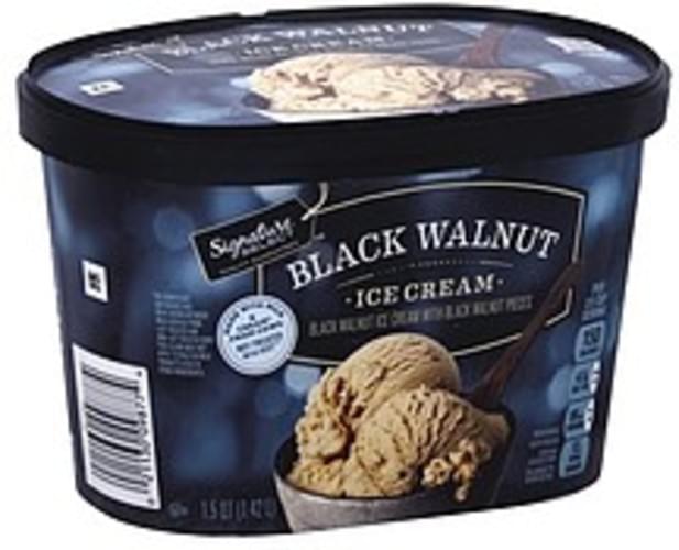 Signature Select Black Walnut Ice Cream 1.5 QT, Nutrition Information
