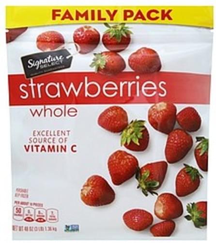 Signature Select Whole, Family Pack Strawberries - 48 oz